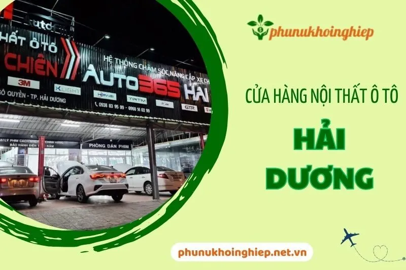 Khám phá cửa hàng nội thất ô tô Hải Dương: Hưng Vượng, Tocar, Đức Chiên